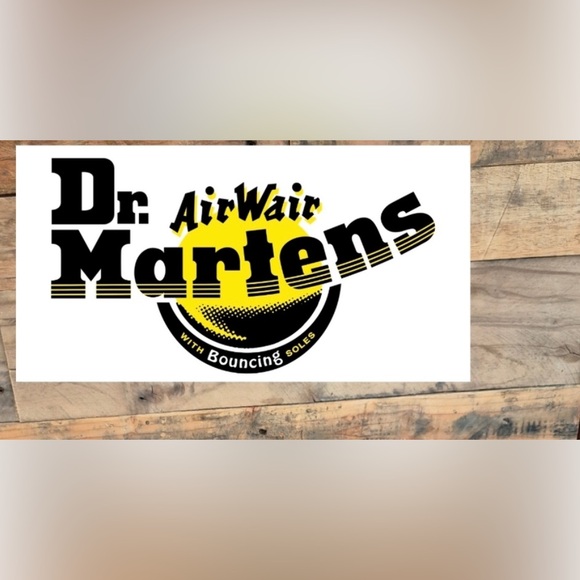 Dr. Marten Docs Air Wair  Black Lace Up shoes vegan  air cushion excellent cond - Picture 2 of 6